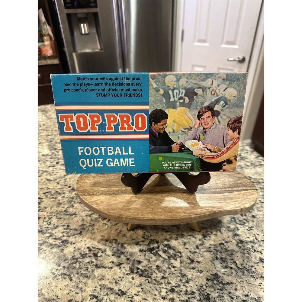 EDU-GAME TOP·PRO VINTAGE 1970 FOOTBALL QUIZ GAME